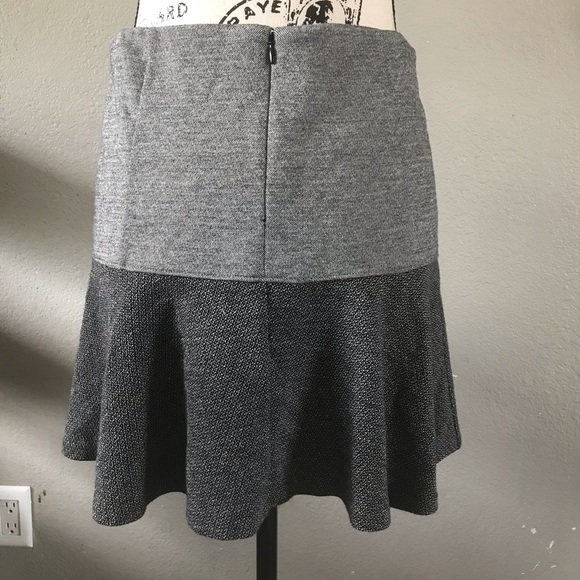 Theory gida k flounce knit grey ruffle skirt - Picture 5 of 8